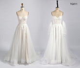 Hannah's- Strapless Sweetheart With Detachable Sleeves TG011