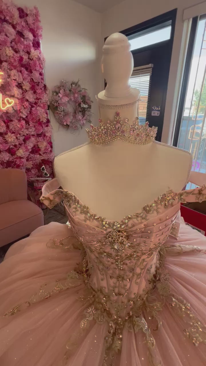 Bella Couture  Pink Quince Dress