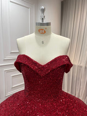 15 by Starr Bridal Red Glitter Quinceanera Collection