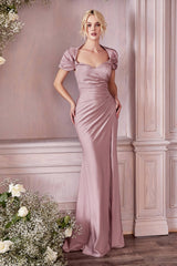 Cinderella Divine- KV1061 CAP SLEEVE SHAWL FITTED DRESS