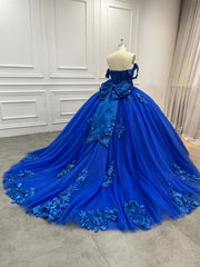 15 by Starr Bridal-3D Criss Cross Royal Blue
