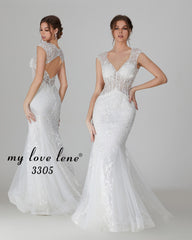 Hannahs- Illusion Corset Fit and Flare 3305