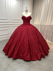 15 by Starr Bridal Red Glitter Quinceanera Collection