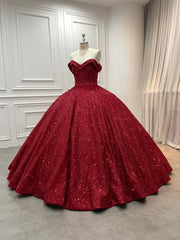 15 by Starr Bridal Red Glitter Quinceanera Collection